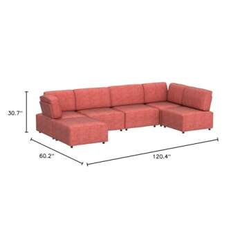 Mjkone Modular Sectional Sofa Couch - Versatile Murphy Bed Design