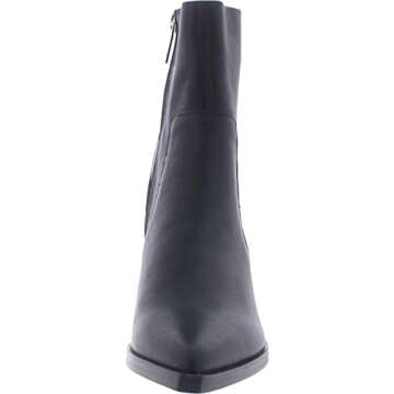Steve Madden Women's Calabria Ankle Boot, Black Leather, 8