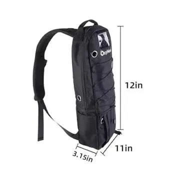 OxyMed Oxygen Tank Backpack - Portable Cylinder Holder Bag for Wheelchair & Walker - Adjustable Tank Carrying Accessories Bag for Shoulder, Rollator Walker, Travel – Fit M2, M4, M6, ML6, M7, M9, MD