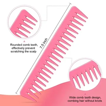 Anmieciu Hair Brush Set for All Hair Types in Pink
