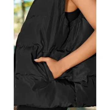 AUTOMET Sleeveless Puffer Vest for Women Stylish Warm Outerwear