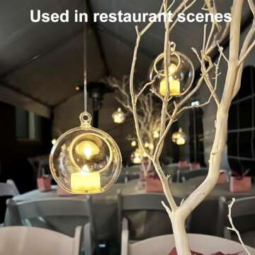 40 Pcs 4 Inch Hanging Acrylic Globes Orbs, Clear Ornaments Balls, Tealight Candle Holder for Wedding, Christmas, Party, Centerpiece Accessory and Home Decor by KUKLIPJIM.