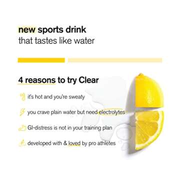 Skratch Labs Clear Hydration Drink Mix, Lemon (8.5 oz, 16 Servings) - Unflavored Electrolyte powder for Exercise, Endurance and Performance- Essential Electrolytes for Energy & Rapid Recovery- Non-GMO