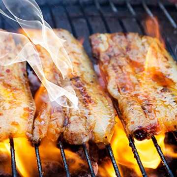 REDCAMP Folding Camping Grill Grate 304 Stainless Steel, Portable Camping Grate for Fire Cooking BBQ with Carrying Bag