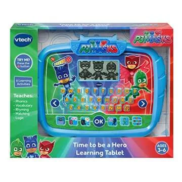 VTech PJ Masks Time to Be A Hero Learning Tablet, Blue