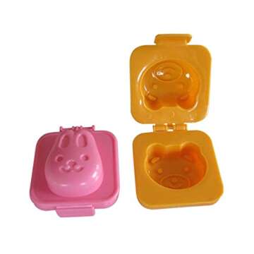 SQdeal HG6 Cartoon Cute Boil Egg Sushi Rice Decorating Mold, Rice Ball Mold Mould (Pack of 8)