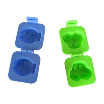 SQdeal HG6 Cartoon Cute Boil Egg Sushi Rice Decorating Mold, Rice Ball Mold Mould (Pack of 8)