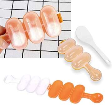 SQdeal HG6 Cartoon Cute Boil Egg Sushi Rice Decorating Mold, Rice Ball Mold Mould (Pack of 8)