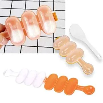 SQdeal HG6 Cartoon Cute Boil Egg Sushi Rice Decorating Mold, Rice Ball Mold Mould (Pack of 8)