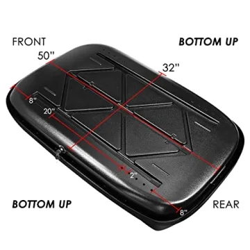 DNA MOTORING Rooftop Cargo Box Carrier Efficient Car Storage
