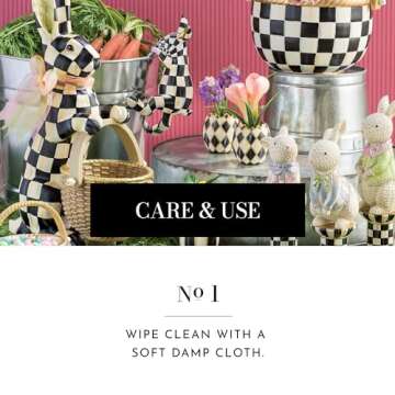 MACKENZIE-CHILDS Pot Climber, Decorative Flowerpot Hanger, Indoor and Outdoor Planter Hanging Decor, Funny Bunny