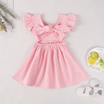 Adorable Toddler Cotton Linen Summer Dress for Girls