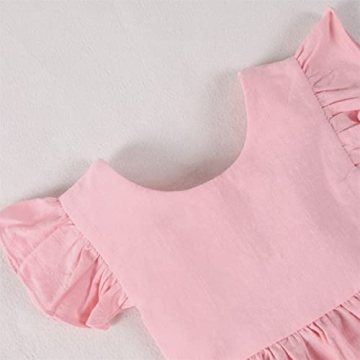 Adorable Toddler Cotton Linen Summer Dress for Girls