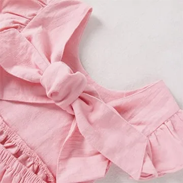 Adorable Toddler Cotton Linen Summer Dress for Girls