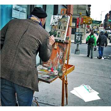 DAVELIOU Stretched Canvas 11x14” - Blank Framed Canvas for Painting – Pack of 5 - Triple Primed Art Canvas for Kids Adults Students and Professionals