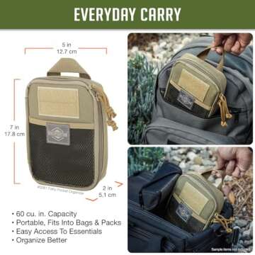 Maxpedition Medium Fatty Pocket Organizer (Khaki)