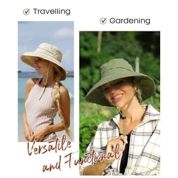 Stylish Women’s Sun Hat UPF 50 Breathable Cotton