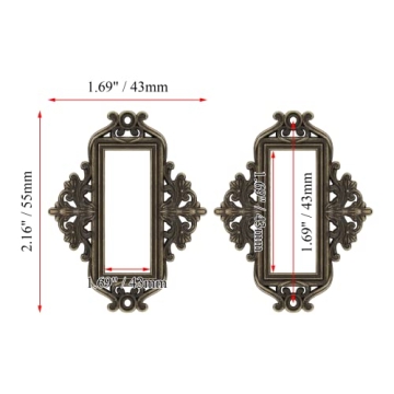 Zorveiio Antique Bronze Label Holders Set of 24