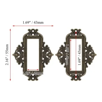 Zorveiio Antique Bronze Label Holders Set of 24