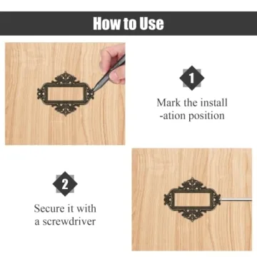 Zorveiio Antique Bronze Label Holders Set of 24