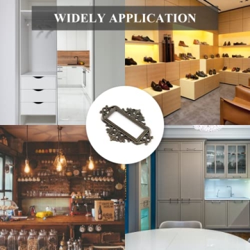 Zorveiio Antique Bronze Label Holders Set of 24