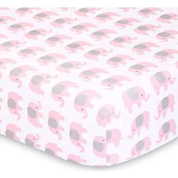 Peanutshell 2-Pack Crib Sheet Set - Soft & Cute Baby Bedding
