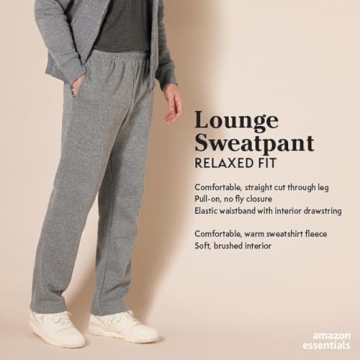 Men's Fleece Sweatpant - Amazon Essentials Charcoal