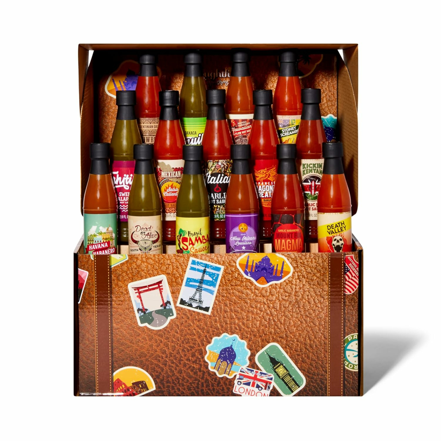 Gourmet World Traveler Hot Sauce Gift Set - 15 Pack