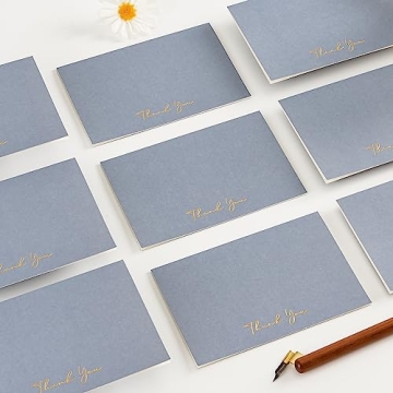 Crisky 50 Pack Thank You Cards with Envelopes & Stickers