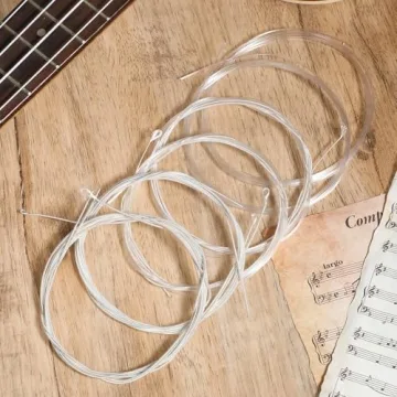 5 Sets of 6 String Guitar Strings Replacement Nylon String with Small Ball Ends Classical Nylon Guitar Strings Acoustic for Classical Guitar (3 Clear Nylon and 3 Nylon Core Alloy Winding)