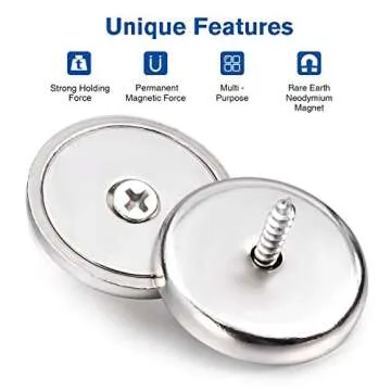 Strong LOVIMAG Neodymium Cup Magnets - 100lbs Holding Force