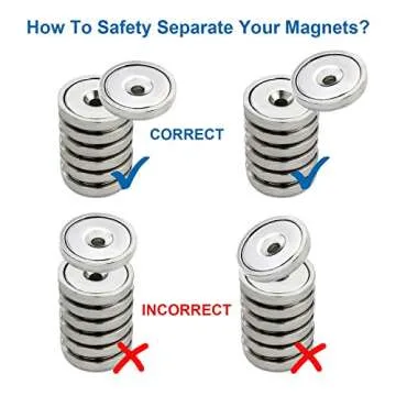 Strong LOVIMAG Neodymium Cup Magnets - 100lbs Holding Force