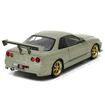 Greenlight 19033 1999 Nissan Skyline GT-R R34 1:18 Scale Die Cast Replica