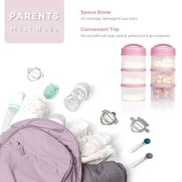 Termichy Stackable Formula Dispenser Portable Container