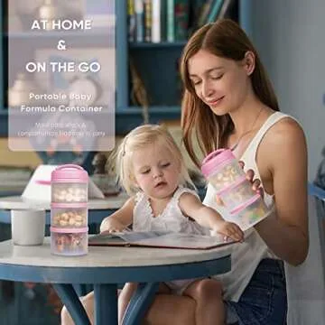 Termichy Stackable Formula Dispenser Portable Container