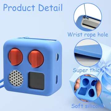 Silicone Cover for Yoto Mini Player, Protective Sleeve Case Compatible with Audio Music Player (Blue...