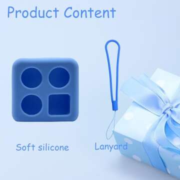 Silicone Cover for Yoto Mini Player, Protective Sleeve Case Compatible with Audio Music Player (Blue)