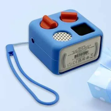 Silicone Cover for Yoto Mini Player, Protective Sleeve Case Compatible with Audio Music Player (Blue)