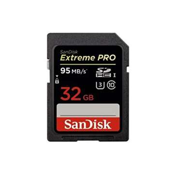 SanDisk Extreme PRO 32GB up to 95MB/s UHS-I/U3 SDHC Flash Memory Card - SDSDXPA-032G-X46