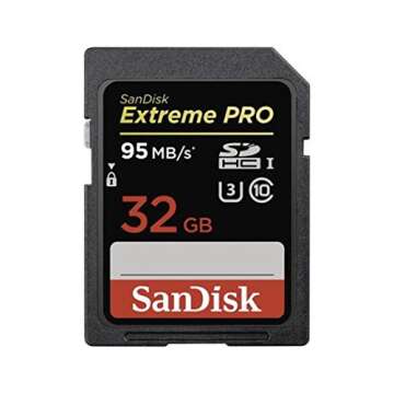 SanDisk Extreme PRO 32GB up to 95MB/s UHS-I/U3 SDHC Flash Memory Card - SDSDXPA-032G-X46