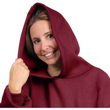 THE COMFY Hoodie: Shark Tank, Invented by 2 Brothers, Oversized Soft Wearable Fleece Hoodie, Pullove...