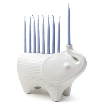 Jonathan Adler Elephant Menorah - Unique Ceramic Design
