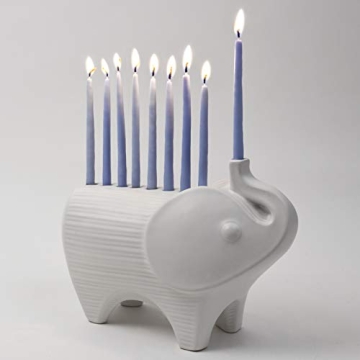 Jonathan Adler Elephant Menorah - Unique Ceramic Design
