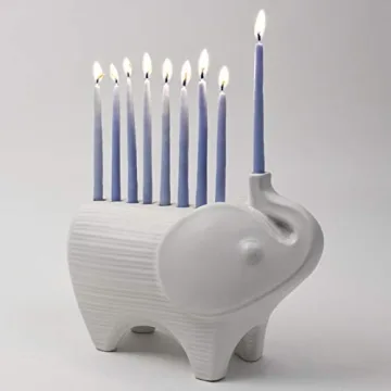 Jonathan Adler Elephant Menorah - Unique Ceramic Design