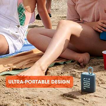 JBL Go 3 - Portable Mini Bluetooth Speaker, big audio and punchy bass, IP67 waterproof and dustproof...