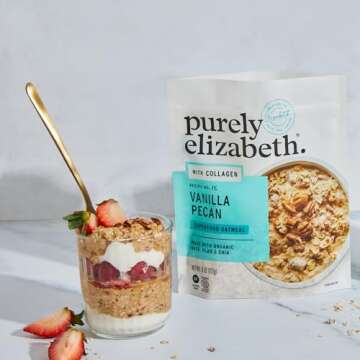 Purely Elizabeth Vanilla Pecan Collagen Oatmeal 8 oz