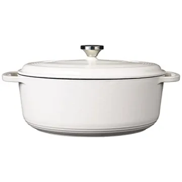 Lodge 7 Quart Enameled Cast Iron Oval Dutch Oven