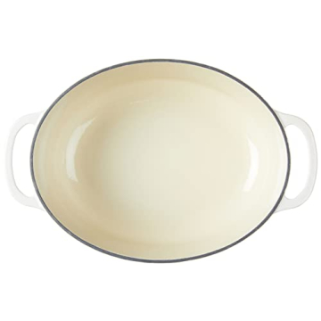 Lodge 7 Quart Enameled Cast Iron Oval Dutch Oven