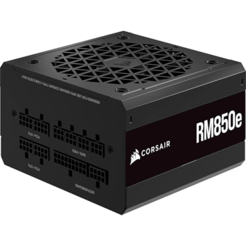 Corsair RM850e 2023 Fully Modular Low-Noise Power Supply - 80 Plus Gold - Black