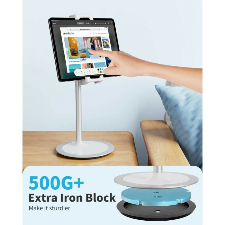 SAIJI Adjustable 360° Tablet Stand for iPad & Phones